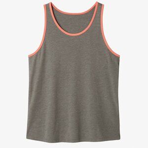 Urban Pipeline Awesomely Soft Ultimate Tank Gray w/ Coral Trim Size L
